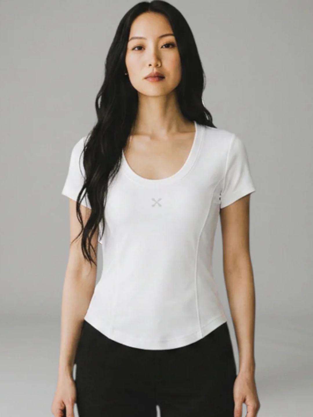 EHG Paneled Crop T-Shirt