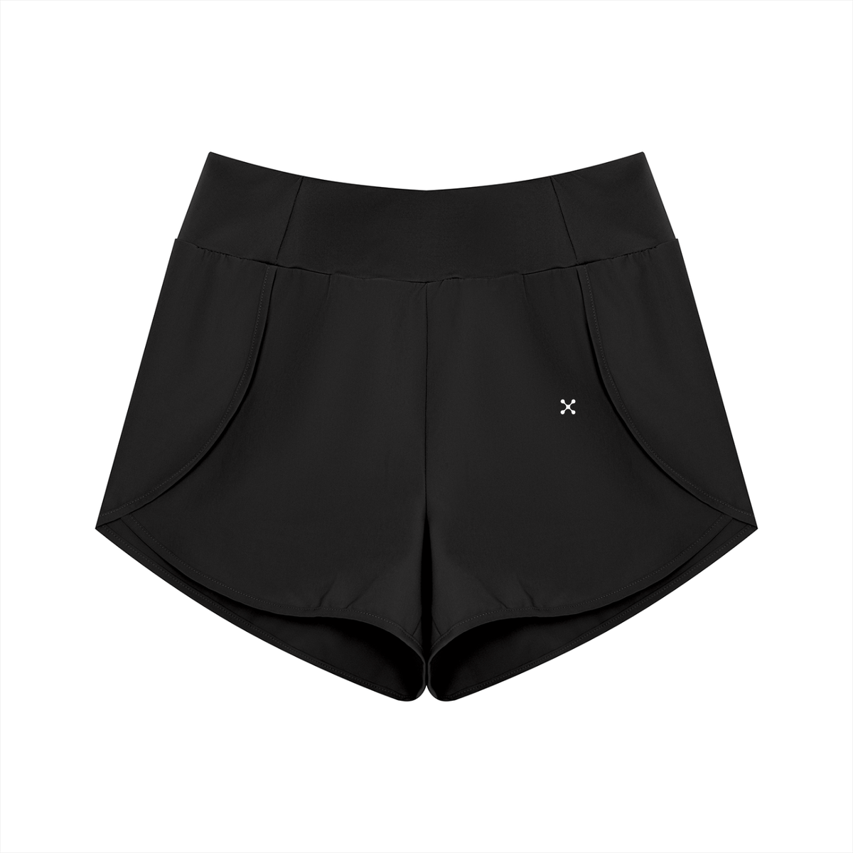 EHG Women's High Rise Yoga Shorts | Dual-Fabric Gym Shorts