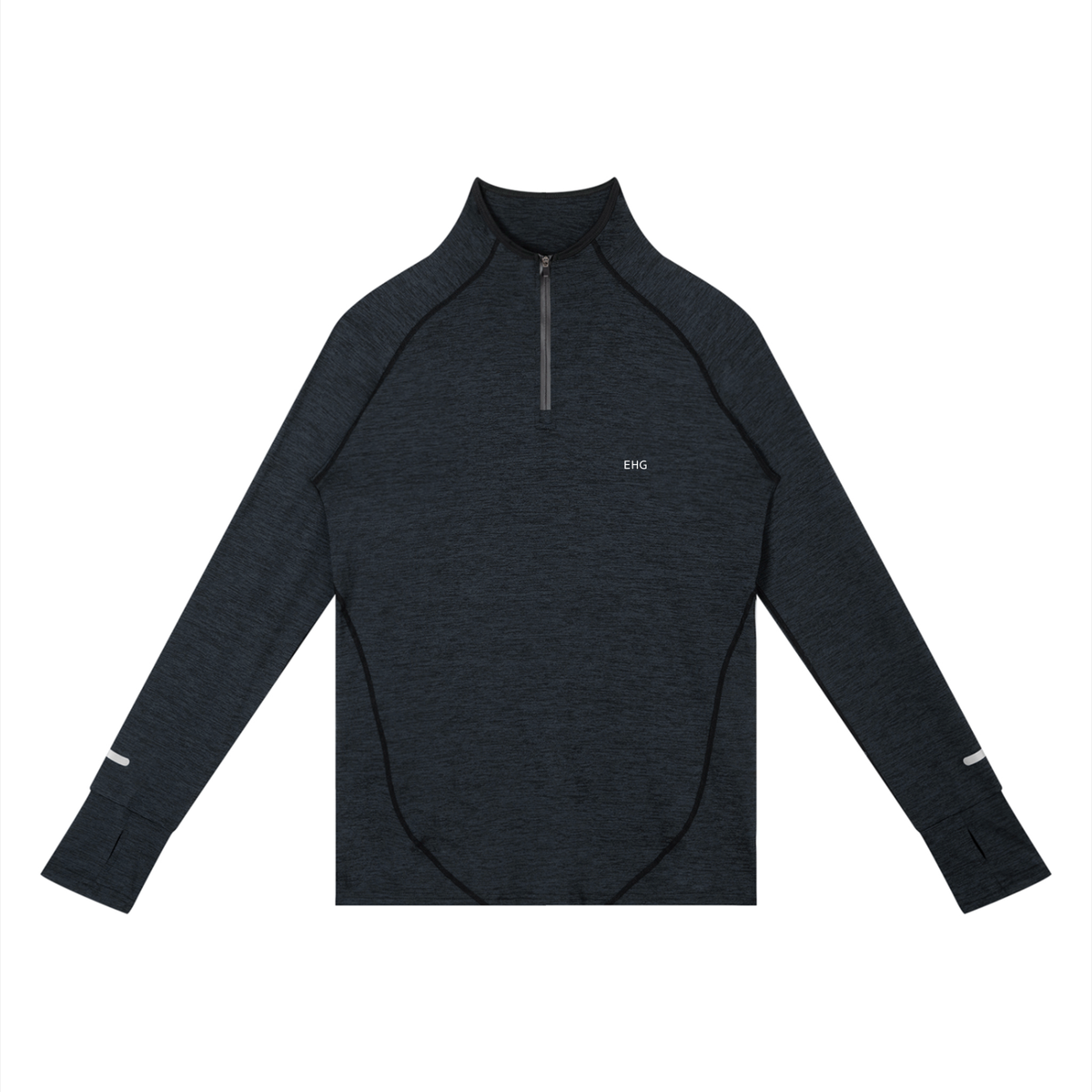 EHG Men's Quarter-Zip Raglan Training T-Shirt | Performance Long Sleeve