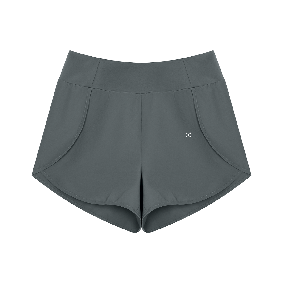 EHG Women's High Rise Yoga Shorts | Dual-Fabric Gym Shorts