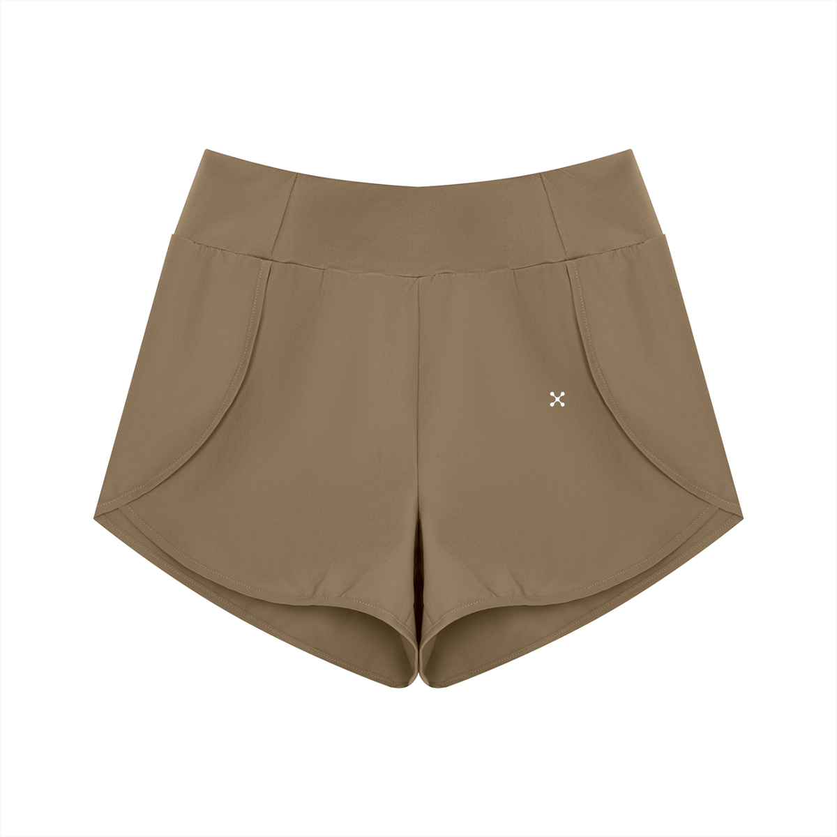 EHG Women's High Rise Yoga Shorts | Dual-Fabric Gym Shorts